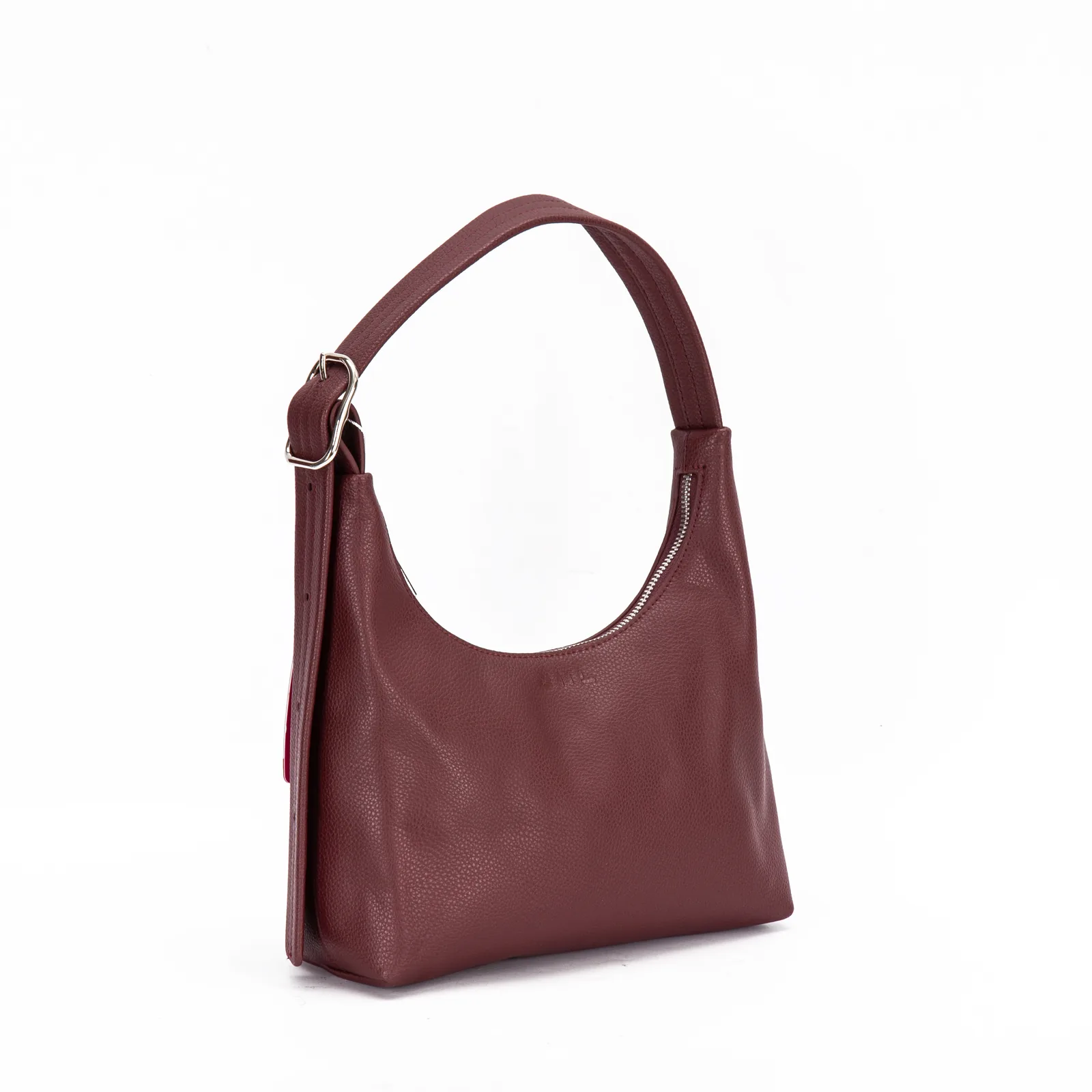 Minimalist Hobo Shoulder Bag (Recycled Leather, Multi-Color) 3